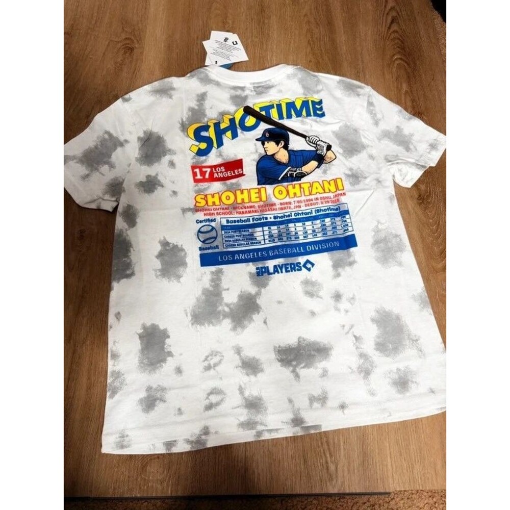 Shohei ohtani graphic tee shirt white watercolor youth boys kids small